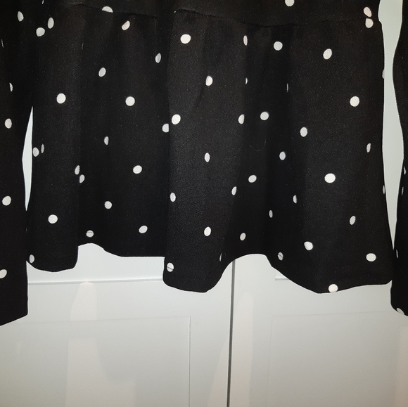 Brand New Shein Polka Dot Peplum Top - Picture 8 of 10